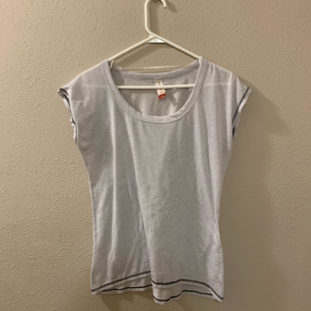 flowy gray top